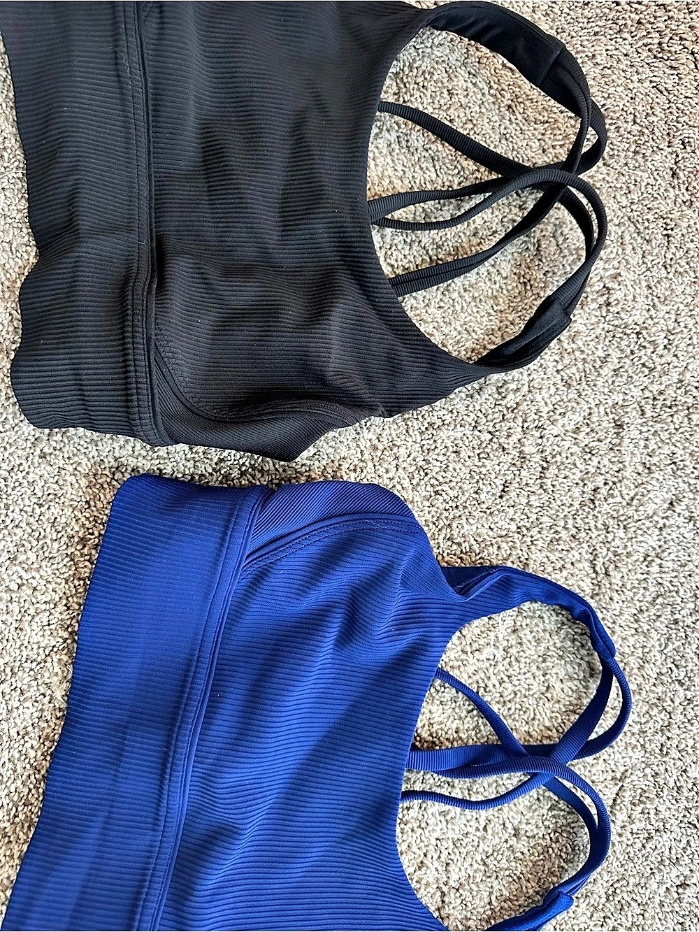 Lululemon Energy Bra Long Line Rib Tank Tops Size 4